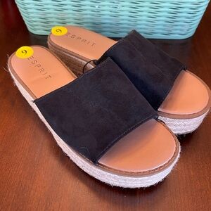 NWOT Esprit Nadina Platform Espridilla Slides